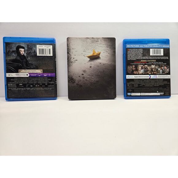 3 Movie Blu-Ray Bundle w/ Stephen King´s IT CHAPTER ONE 4K Ultra HD SteelBook - Picture 2 of 3